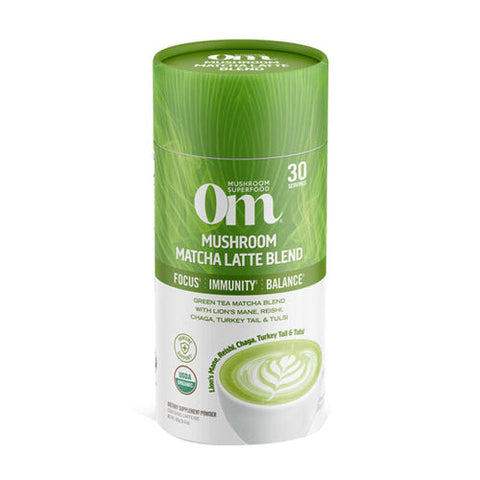 Om Mushrooms, Mushroom Matcha Latte Blend, 8.47 Oz