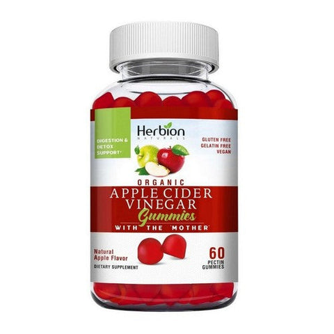 Herbion Naturals, Organic Apple Cider Vinegar Gummies, 60 Count