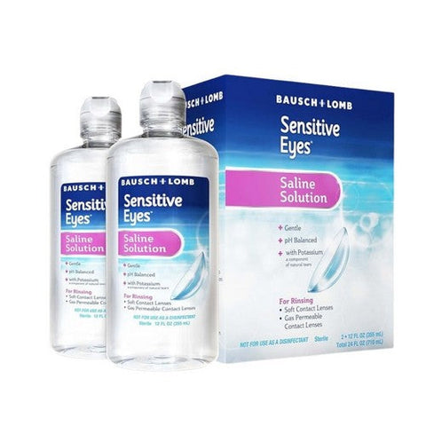 Bausch + Lomb, Gentle Sensitive Eyes Saline Solution, 24 Oz Bausch + Lomb
