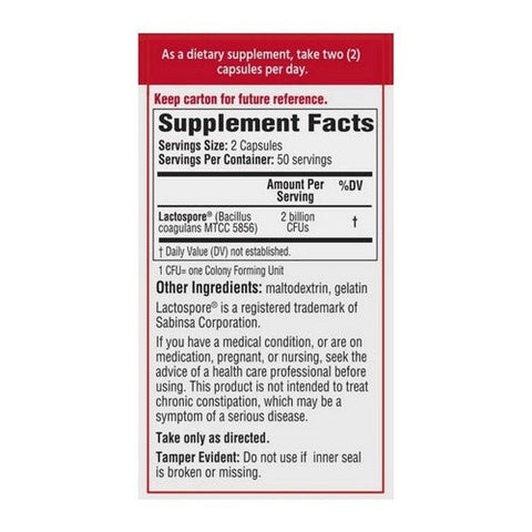 Bacid, Daily Probiotic, 50 Capsules Bacid