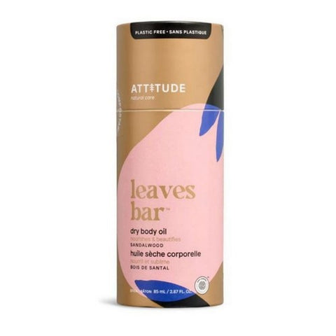 زيت الجسم الجاف برائحة خشب الصندل من Attitude، Leaves Bar، 3 أونصة