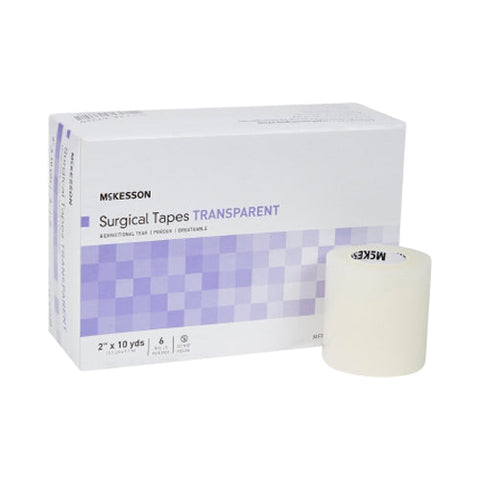 McKesson, Plastic Medical Tape 2 Inch x 10 Yard Transparent, 1 Roll