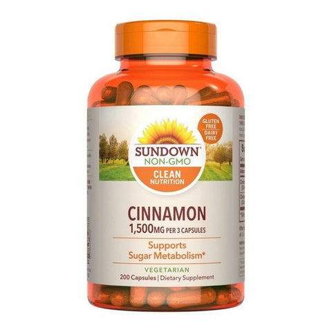 Sundown Naturals, Cinnamon, 1500 mg, 200 Count