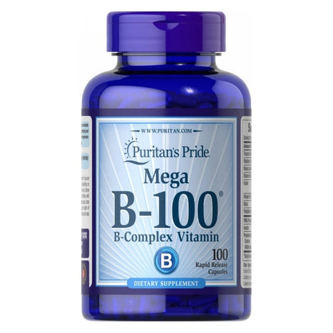 Puritan's Pride, Vitamin B-100 Complex, 100 Capsules Puritan's Pride
