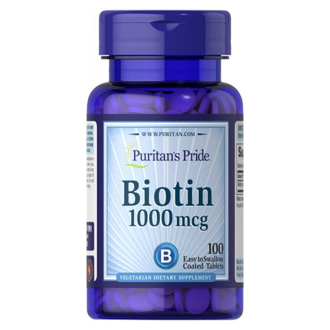 Puritan's Pride, Biotin, 1000 mcg, 100 Tablets Puritan's Pride
