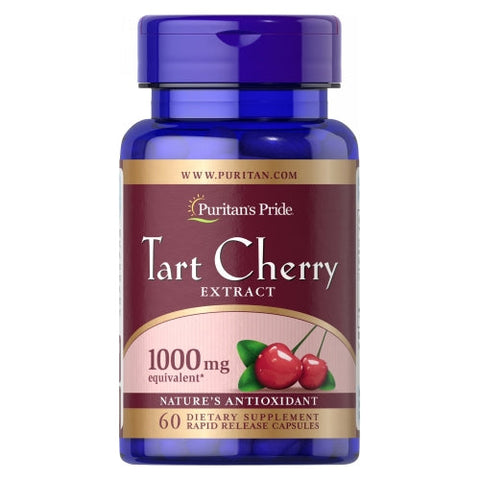 Puritan's Pride, Tart Cherry Extract, 1000 mg, 60 Rapid Release Capsules Puritan's Pride