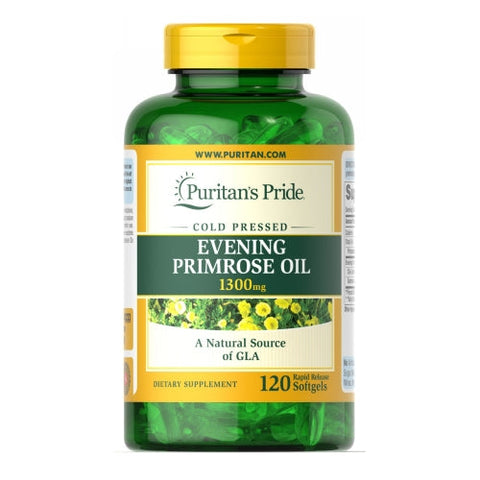 Puritan's Pride, Evening Primrose Oil with GLA, 1300 mg, 120 Softgels Puritan's Pride