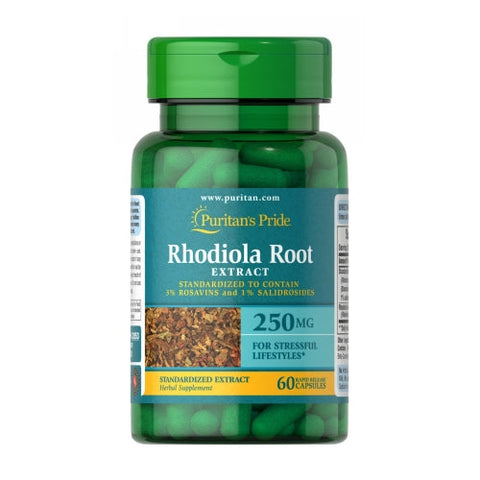 Puritan's Pride, Rhodiola Standardized Extract, 250 mg, 60 Capsules Puritan's Pride