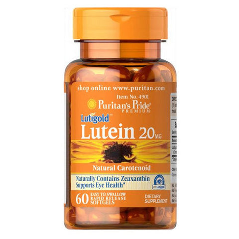 Puritan's Pride, Lutein with Zeaxanthin, 20 mg, 60 Softgels Puritan's Pride