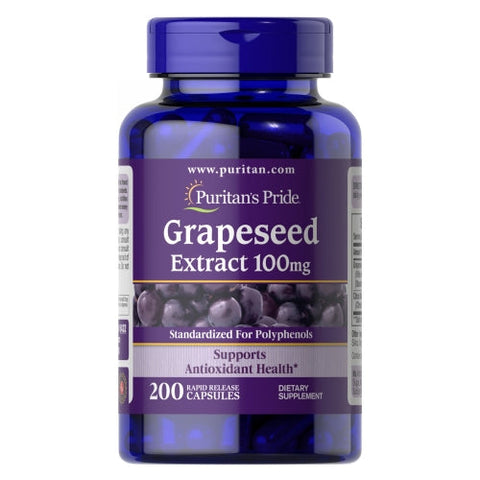 Puritan's Pride, Grapeseed Extract, 100 mg, 200 Capsules Puritan's Pride