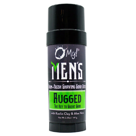 O MY!, Ruggest Shave Soap Stick, 2.5 Oz