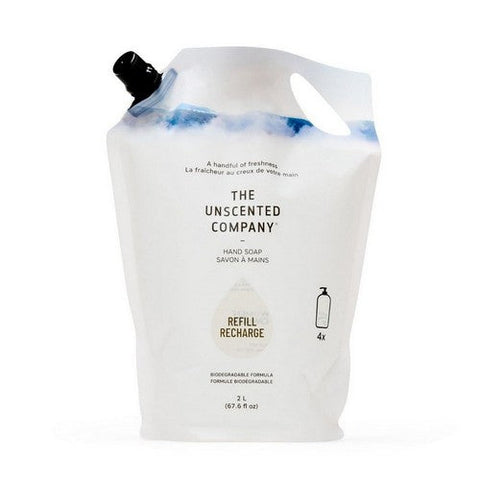 The Unscented Company, Hand Soap Unscented Refill Pouch, 67.6 Oz