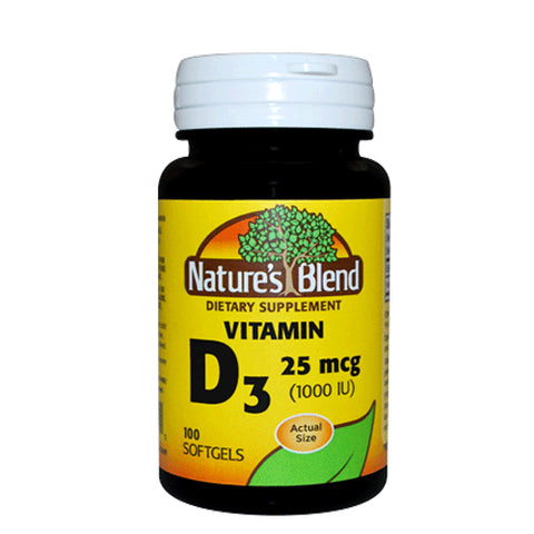 Vitamin D3 100 Softgels by Nature's Blend