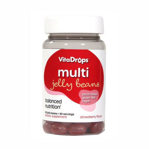 Vitadrops, Multi Jelly Beans Strawberry, 90 Count Vitadrops