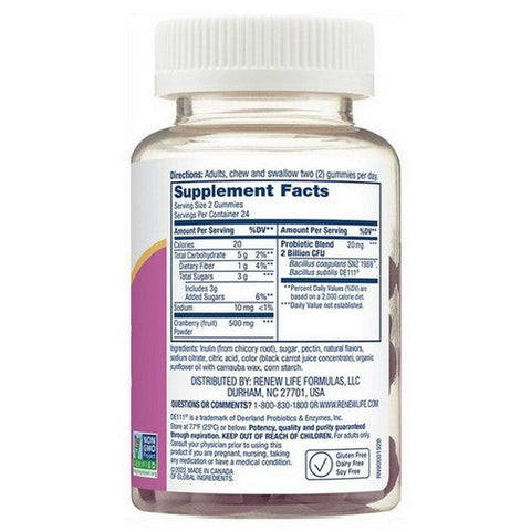 Renew Life, Women's Care Gummy 2 Billion, 48 Count
