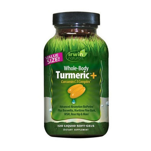 Irwin Naturals, Whole-Body Turmeric Plus Curcumin C3 Complex, 120 Softgels