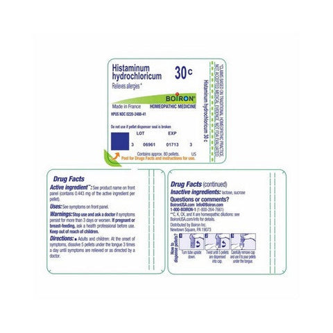 Boiron, Histaminum Hydrochloricum, 80 Count