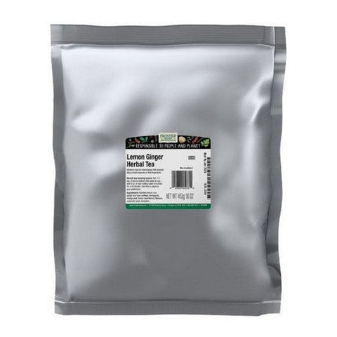 Frontier Coop, Frontier Co-op Lemon Ginger Herbal Tea, 1 Lb