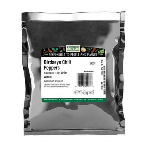 Frontier Coop, Birdseye Chili Pepper Whole, 1 Lb