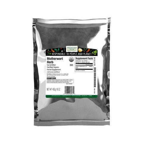 Frontier Coop, Organic Motherwort Herb Cut & Sifted, 1 Lb
