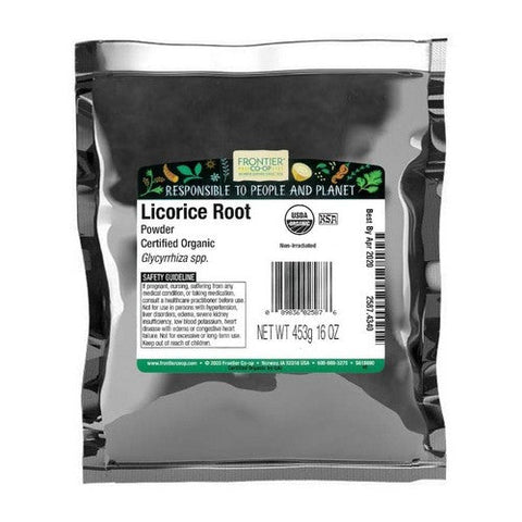 Frontier Coop, Organic Licorice Root Powder, 1 Lb