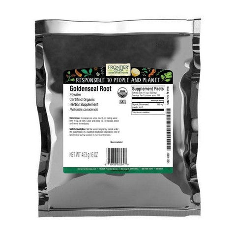Frontier Coop, Organic Goldenseal Root Powder, 1 Lb