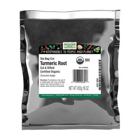 Frontier Coop, Organic Turmeric Root Cut & Sifted, 1 Lb
