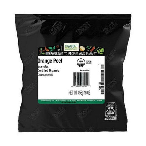 Frontier Coop, Organic Orange Peel Granules, 1 Lb