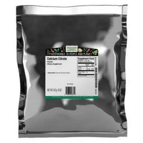 Frontier Coop, Calcium Citrate Powder, 1 Lb