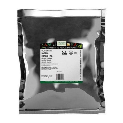 Frontier Coop, Organic CO2 Decaffeinated Indian Black Tea, 1 Lb