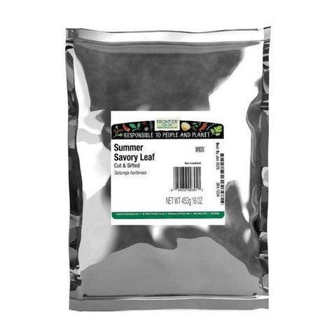 Frontier Coop, Summer Savory Leaf Cut & Sifted, 1 Lb