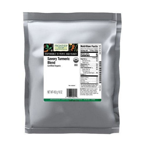 Frontier Coop, Organic Savory Turmeric Blend, 1 Lb