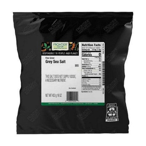 Frontier Coop, Grey Sea Salt Fine Grind, 1 Lb