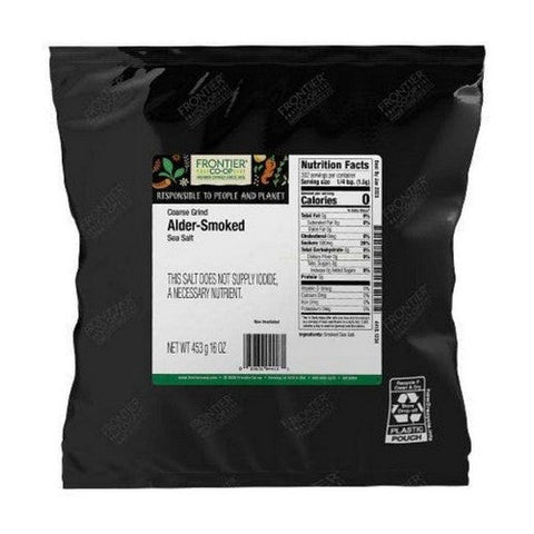 Frontier Coop, Alder Smoked Salt Coarse Grind, 1 Lb