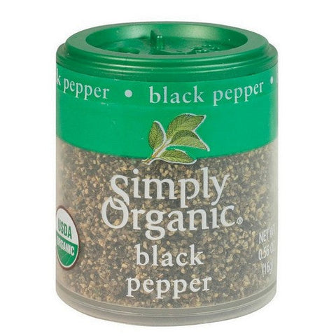 Simply Organic, Organic Black Pepper Medium Grind, 0.56 Oz