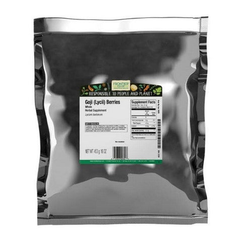 Frontier Coop, Goji (Lycii) Berries (Gou Qi Zi) Whole, 1 Lb