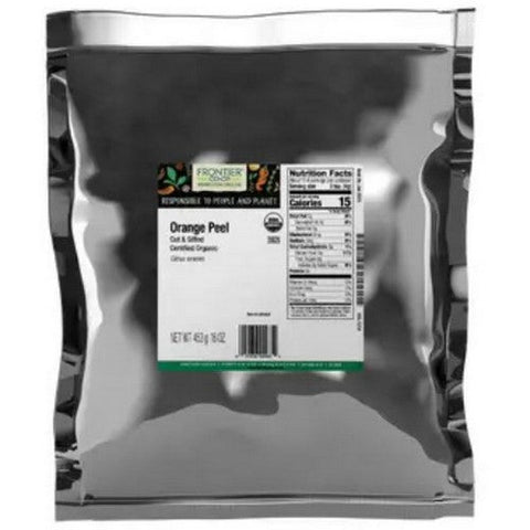 Frontier Coop, Organic Orange Peel Cut & Sifted, 1 Lb