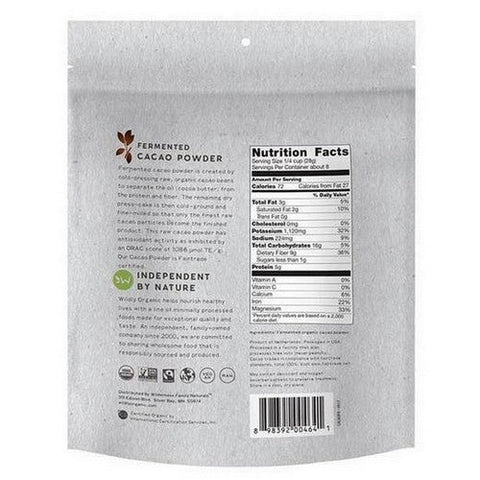 Wildly Natural, Organic Fermented Cacao Powder, 8 Oz