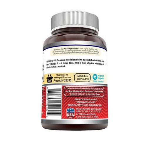 Amazing Nutrition, Amazing Formulas HMB, 2000 mg, 120 Tablets Amazing Nutrition