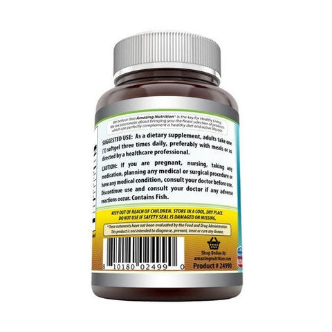 Amazing Nutrition, Amazing Omega Fish Oil, 1,000 mg, 400 Softgels