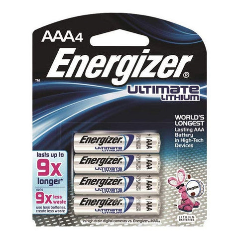 Energizer, Ultimate Lithium AAA Batteries, 4 Each Energizer