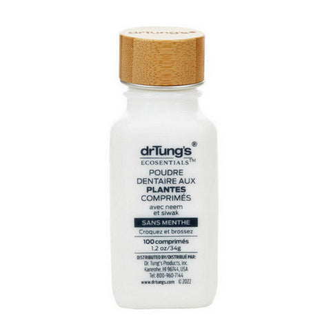 Dr. Tungs, Herbal Toothpowder Tabs Mint-Free, 100 Tabs