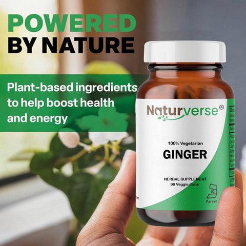 Naturverse, Ginger Powder Capsules, 90 VegCaps Naturverse