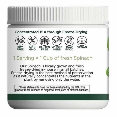 Eclectic Herb, Spinach Powder Freeze Dried Fresh, 3.2 Oz