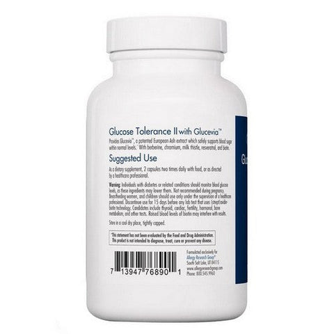 Nutricology/ Allergy Research Group, Glucose Tolerance II With Glucevia, 120 Veg Caps Nutricology/ Allergy Research Group