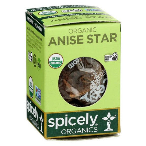 Spicely Organics, Organic Anise Star Pods, 0.1 Oz (Case Of 6)