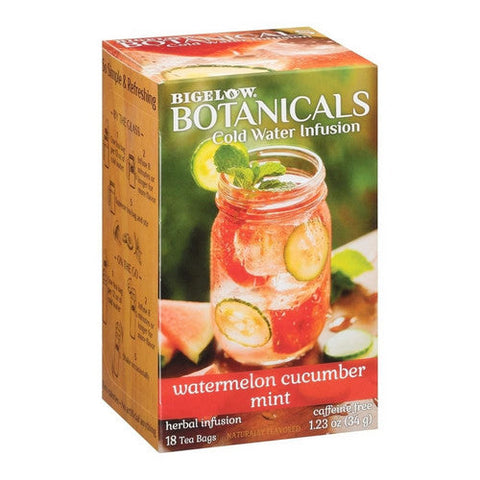 Bigelow, Botanicals Cold Water Infusion Herbal Tea Watermelon Cucumber Mint, 1.23 Oz(Case Of 6)