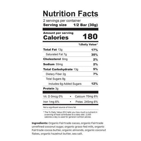 Hu, Almond Crunch Plus Coconut Flakes Milk Chocolate Bar, 2.1 Oz(Case Of 6) Hu