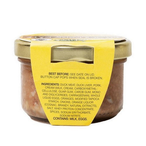 Fabrique Delices, Duck And Pork Pate With Orange, 2.8 Oz(Case Of 12) Fabrique Delices