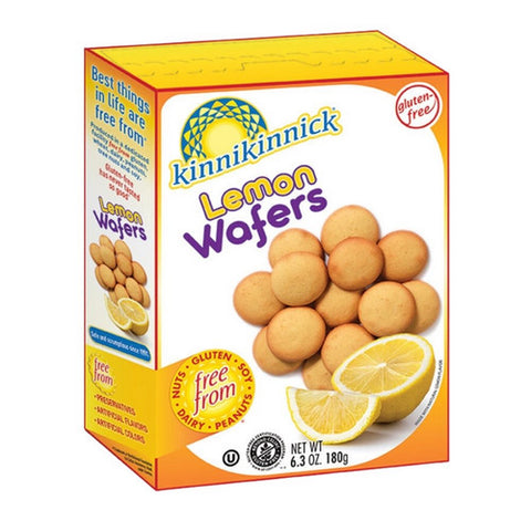 Kinnikinnick, Lemon Wafers, 6.3 Oz(Case Of 6) Kinnikinnick